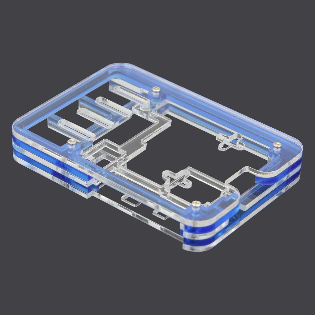 Raspberry Pi 5 Acrylic Clear Case with Cooling Fan + Heatsink
