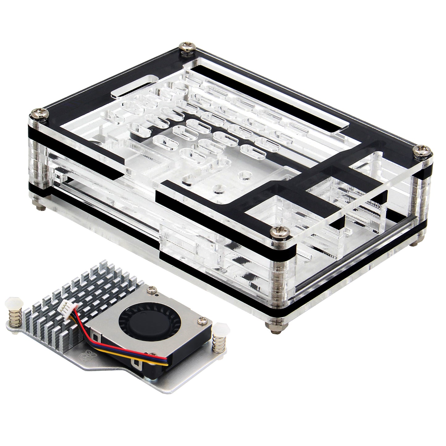 Geekworm 9 Layers Acrylic Case for Raspberry Pi 5 Only