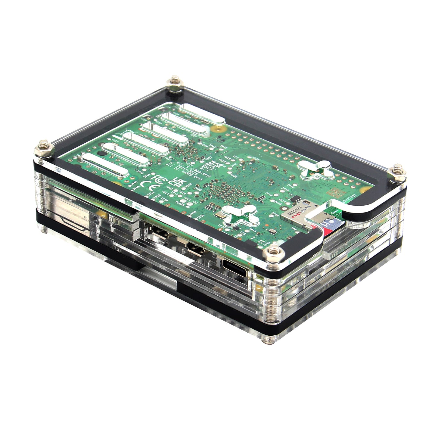 Geekworm 9 Layers Acrylic Case for Raspberry Pi 5 Only