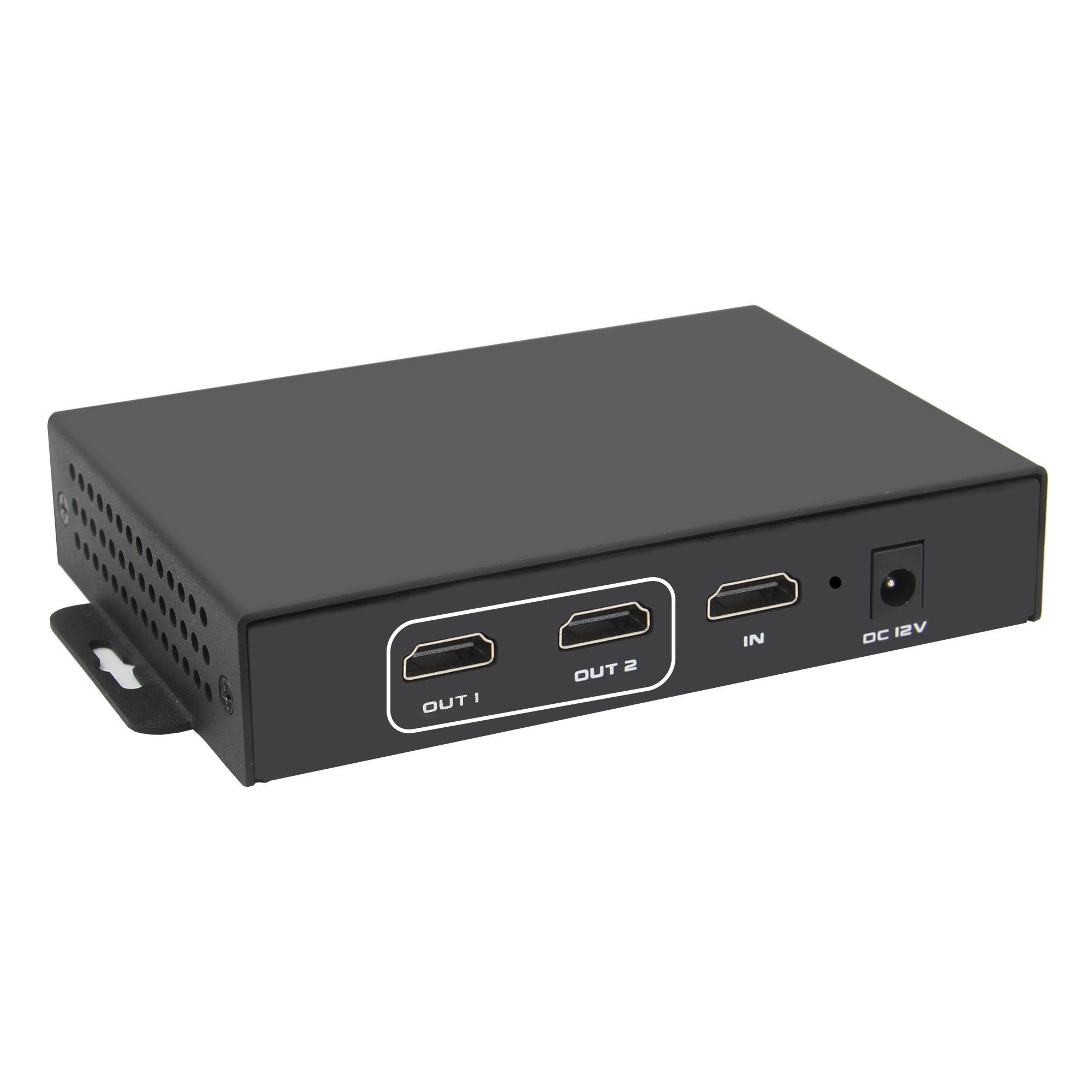 4K HDMI Screen Splitter 1 in 2 Out for Dual Monitors Duplicate/Left an ...