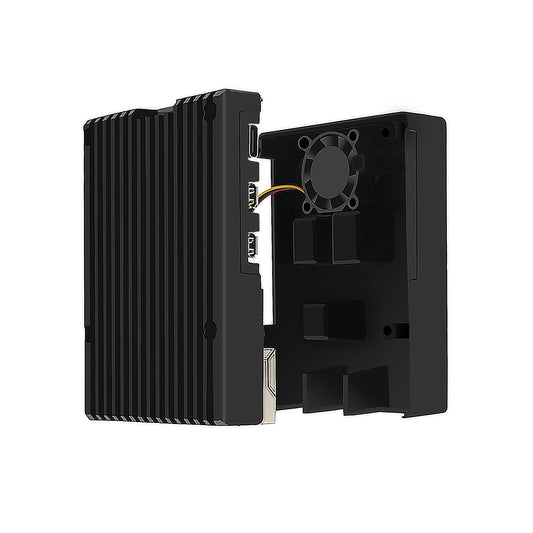 Geekworm Raspberry Pi 5 Aluminum Passive Cooling Case with Cooling Fan (P575)