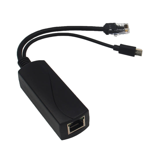 Geekworm PoE Splitter 10/100/1000Mbps 5V 3A Type C Connector for Raspberry Pi 4/X650/X635