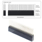 Geekworm 2.54mm Pitch GPIO Pin & Stacking Female Header Connector Strip for Raspberry Pi