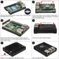 Raspberry Pi 5 Ultra-Thin CNC Aluminum Alloy Passive Cooling Case with Fan (N311)