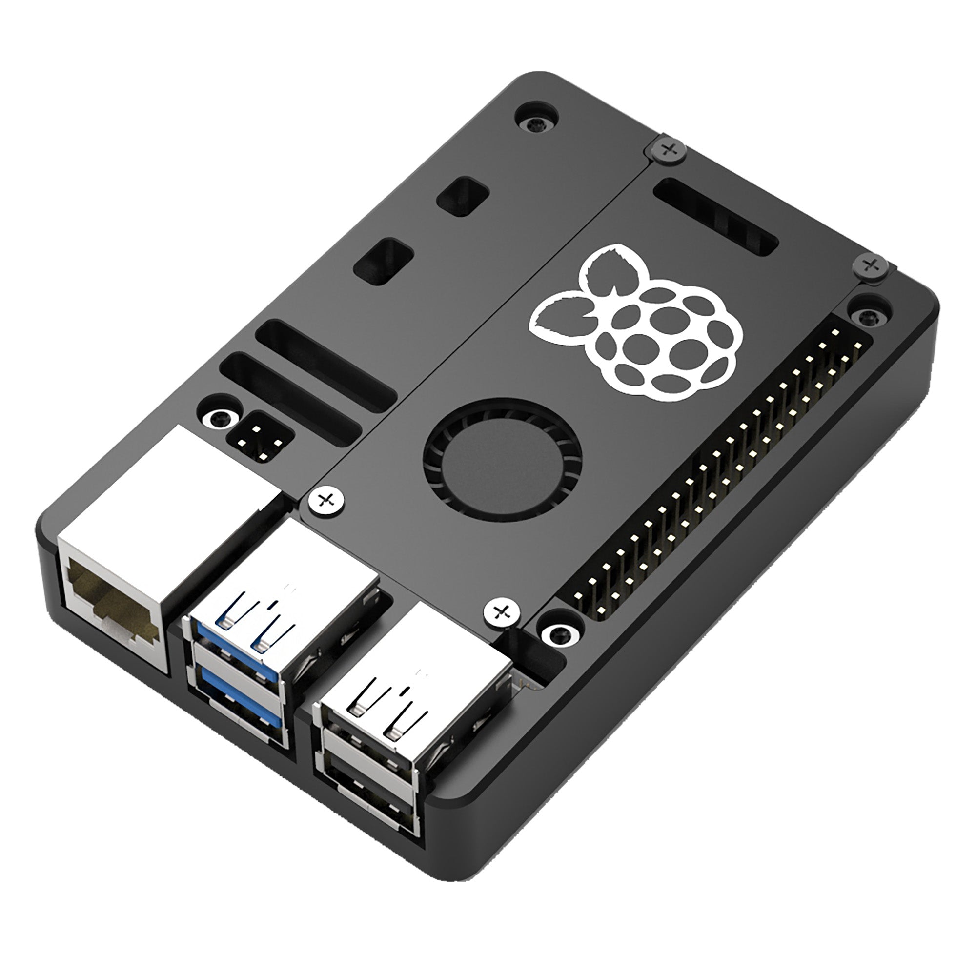 Raspberry Pi 5 Ultra-Thin CNC Aluminum Alloy Passive Cooling Case with ...