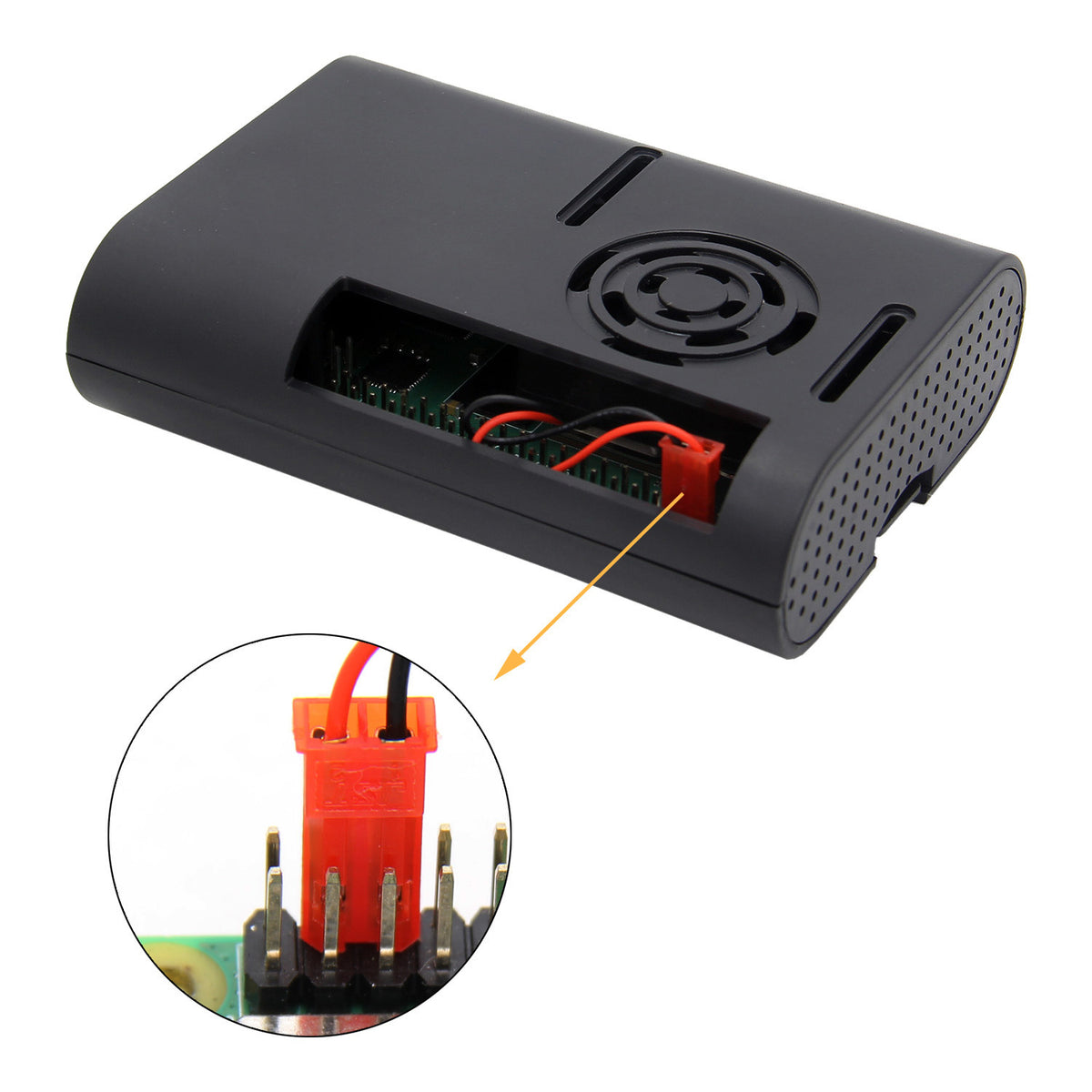 Geekworm Raspberry Pi 4 ABS Case with 3007 Cooling Fan & Heatsink(P402)