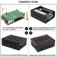 Geekworm P579 Raspberry Pi 5 PCIe Metal case Compatible with X1001/X1000/X1003/X1004/X1015/M300/M400/Q200