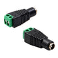 Solderless 2-Pin Terminal Block to DC 5.5x2.1mm Male/Female Adapter