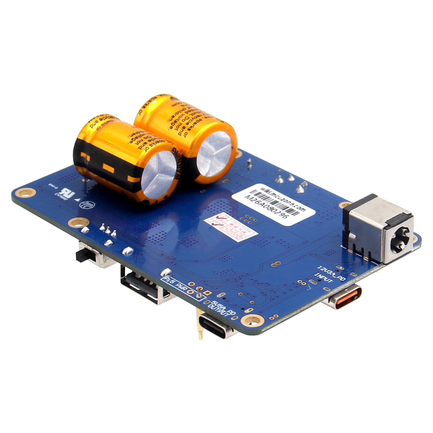 100F/60F/22F Supercapacitor UPS HAT Module for Raspberry Pi 5