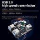 4-Port USB 3.0 Hub Expansion Board with 9–24V DC Power for Raspberry Pi/NVIDIA Jetson/ROS Robotics