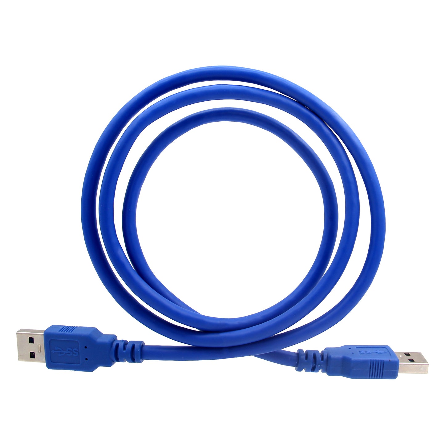 High-Speed USB 3.0 Type-A Male to Male Cable (Blue, 0.3m/0.6m/1m)