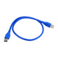 High-Speed USB 3.0 Type-A Male to Male Cable (Blue, 0.3m/0.6m/1m)