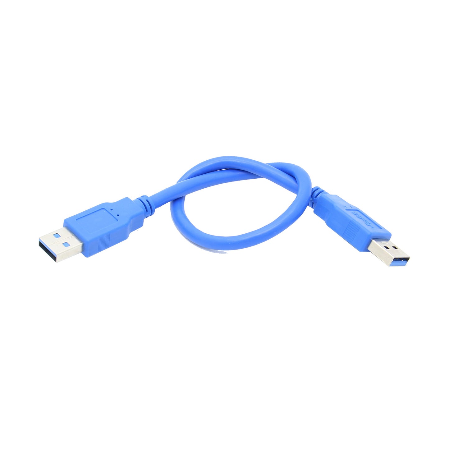 High-Speed USB 3.0 Type-A Male to Male Cable (Blue, 0.3m/0.6m/1m)