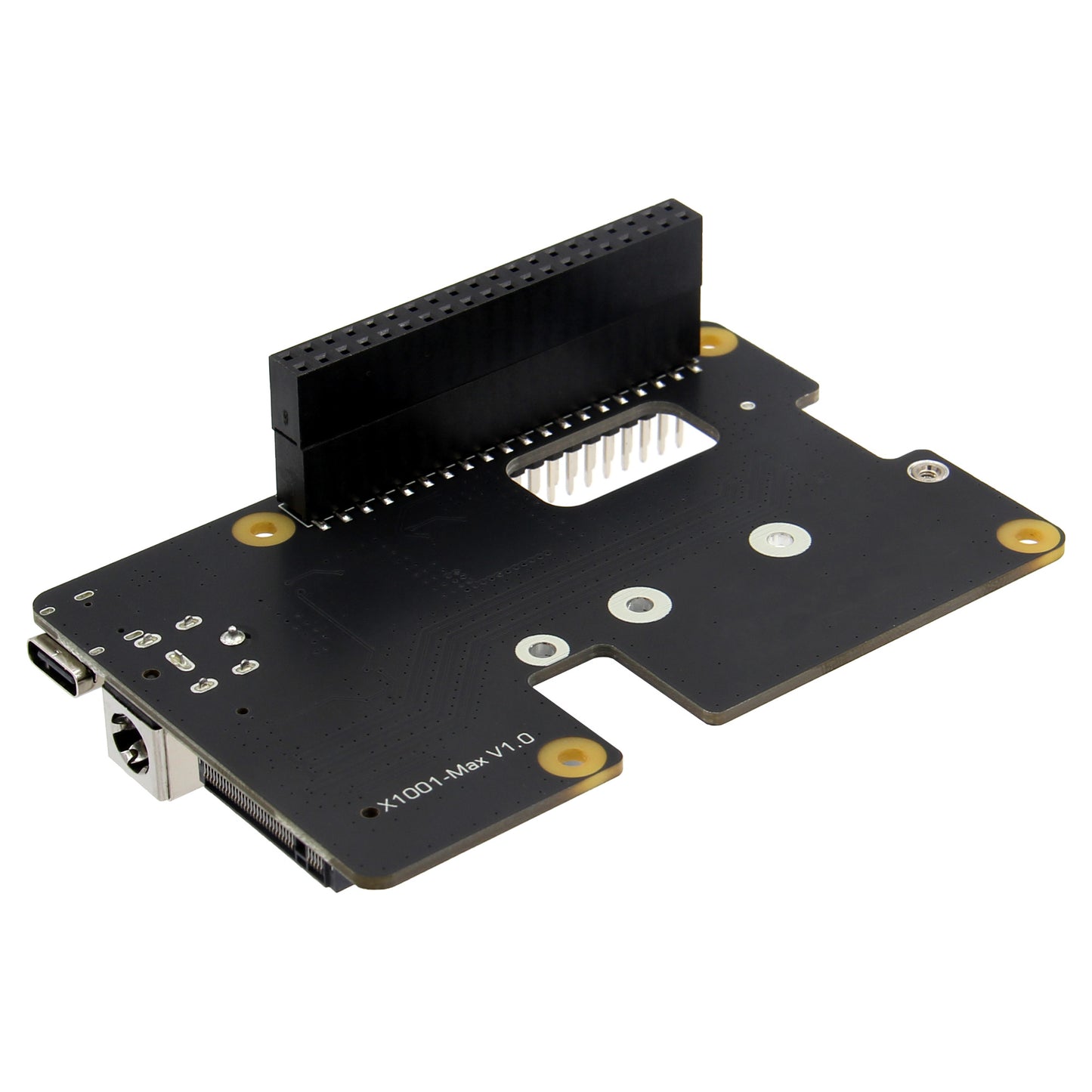 Geekworm X1001-Max High-Power PCIe3.0 M.2 NVMe HAT Support 120W PD/DC 9-20V Input,  AI Accelerator and High-Capacity SSD