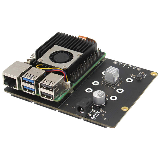 Geekworm X1011 PCIe to Four M.2 NVMe SSD Board for Raspberry Pi 5