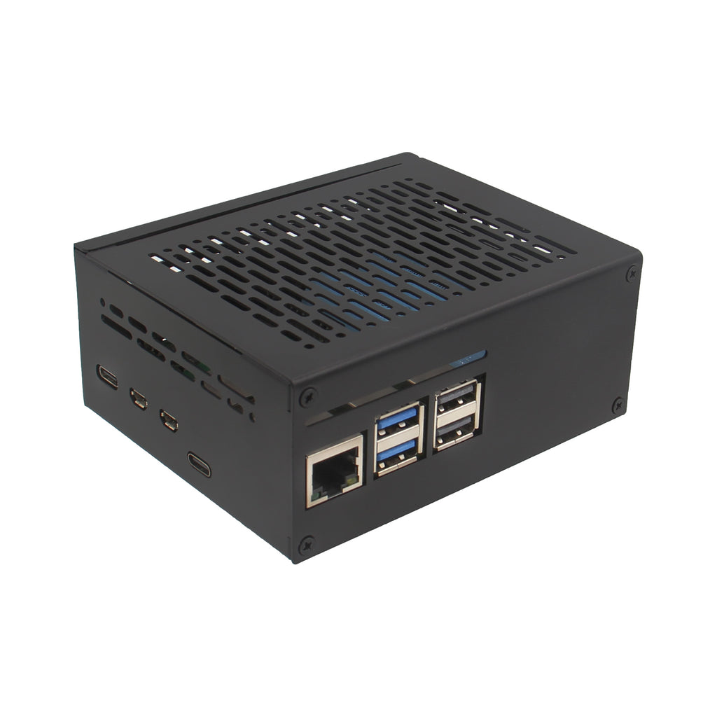 Geekworm X1201-C1 Metal Case for Raspberry Pi 5 X1201 UPS Shield