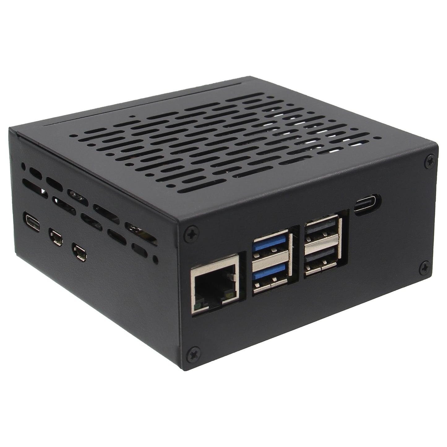 Geekworm X1207-C1 Metal Case for Raspberry Pi 5 and X1207/ X1208 UPS Shield