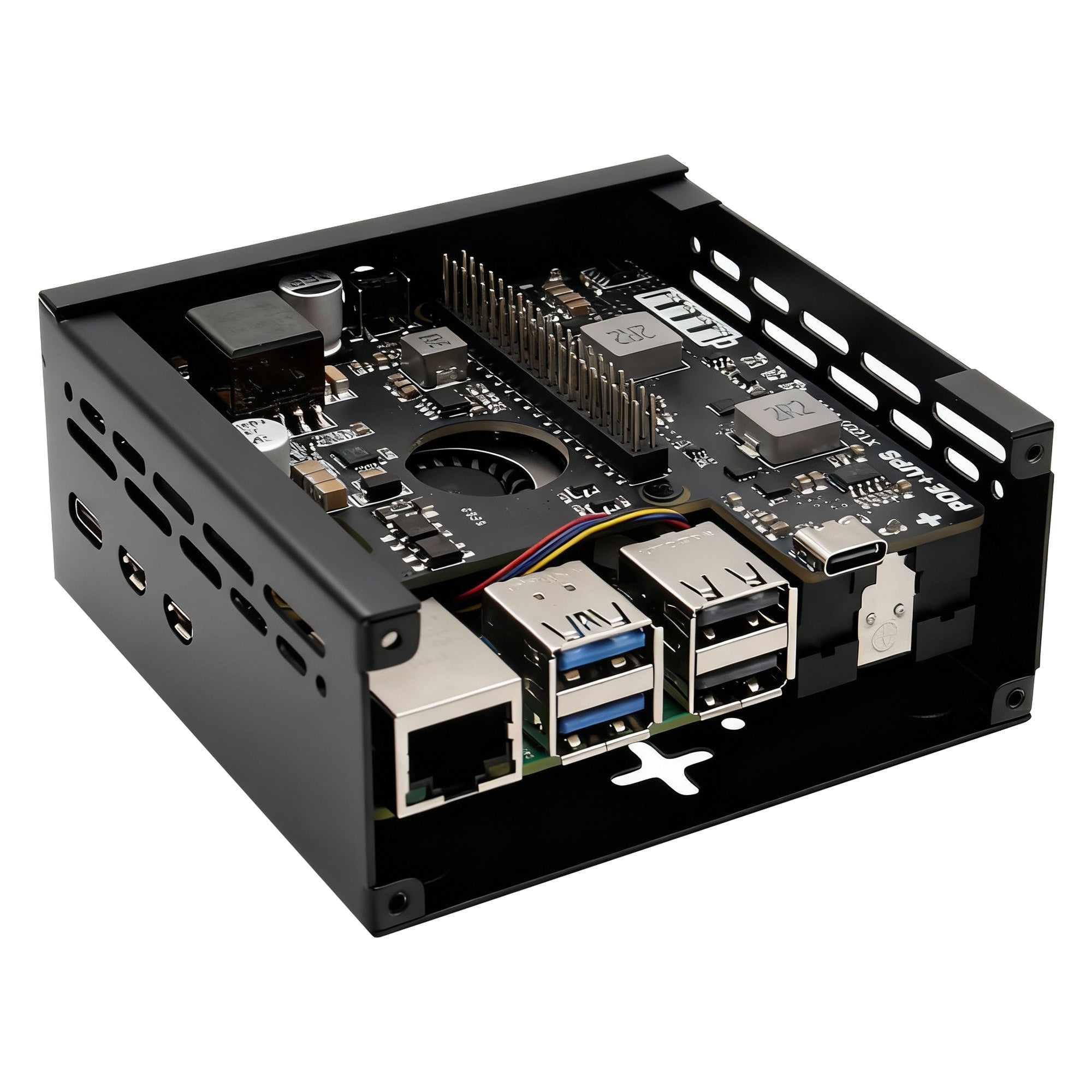 Geekworm X1207-C1 Metal Case for Raspberry Pi 5 and X1207/ X1208 UPS S
