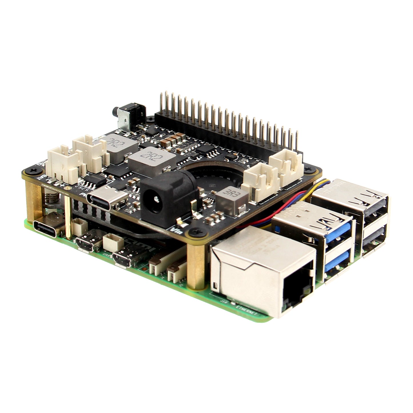 Geekworm X1209 5.1V 6A UPS HAT for Raspberry Pi 5/4B/3B/3B+