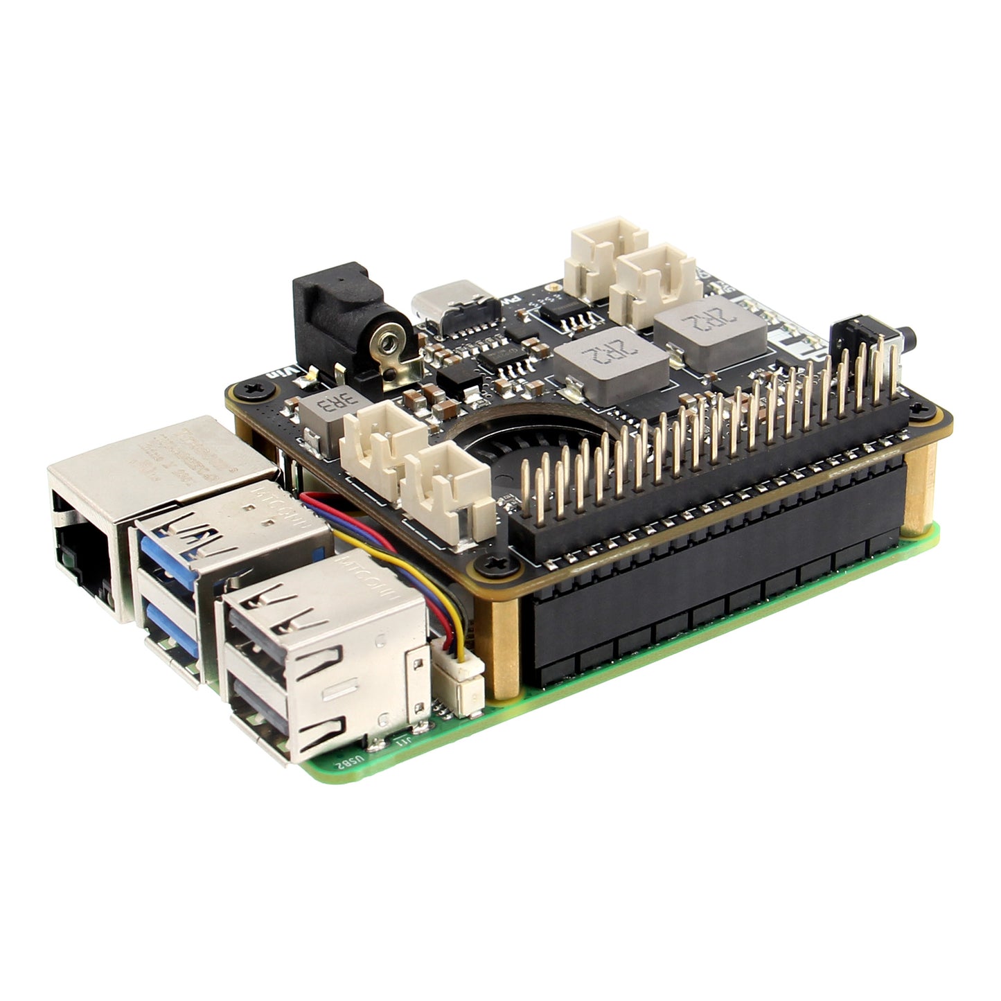 Geekworm X1209 5.1V 6A UPS HAT for Raspberry Pi 5/4B/3B/3B+