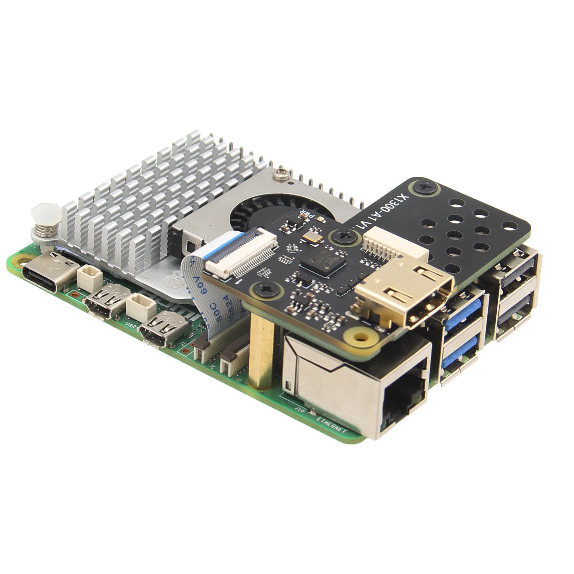 Geekworm X1300-A2 I2S Audio-Zusatzplatine – Für Raspberry Pi & Video-Audioaufnahme