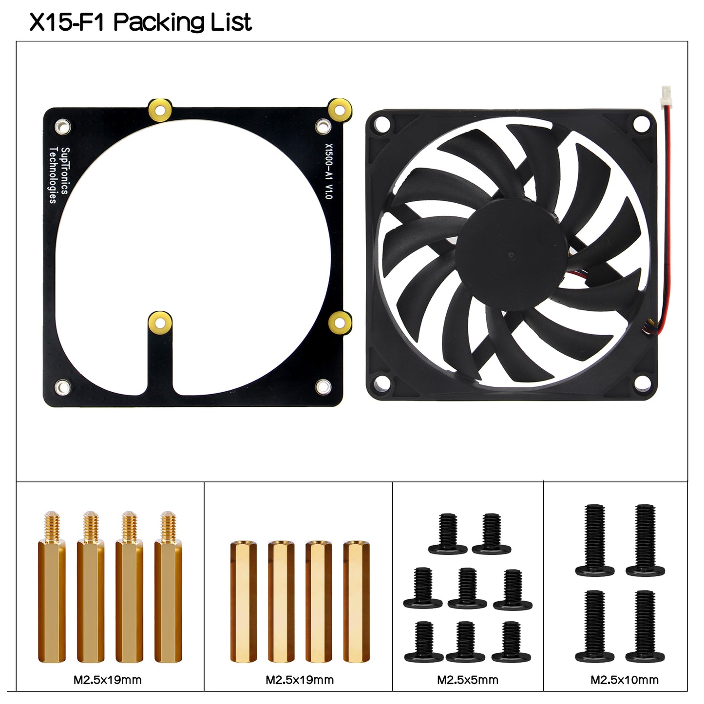 X15-F1 8010 PWM-controlled Cooling Fan for X1500/X1501/X1502