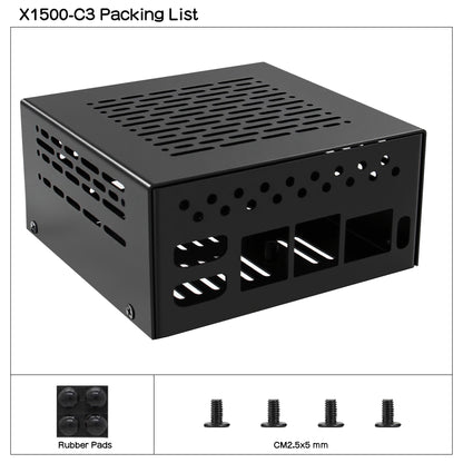 Geekworm X1500-C3 Metal Case for Raspberry Pi CM5 and X1500/X1501