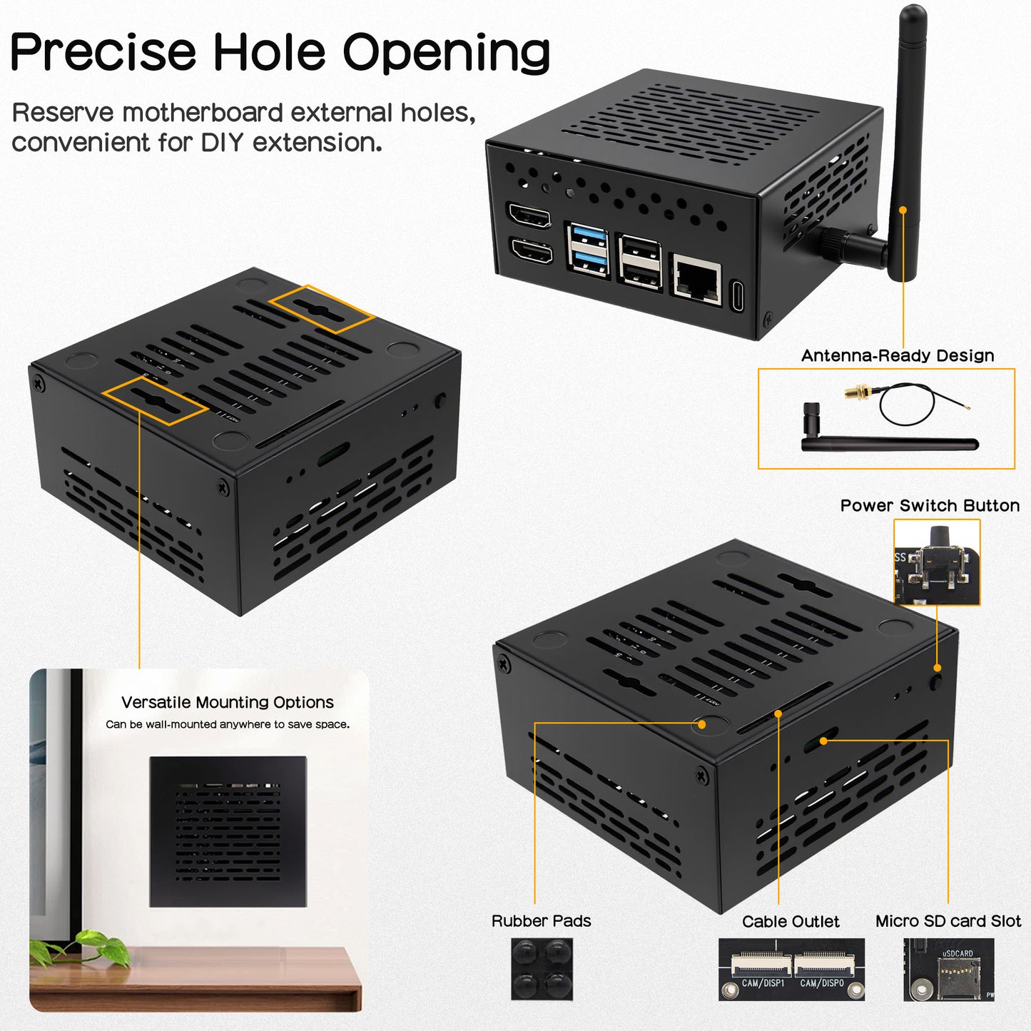 Geekworm X1500-C3 Metal Case for Raspberry Pi CM5 and X1500/X1501