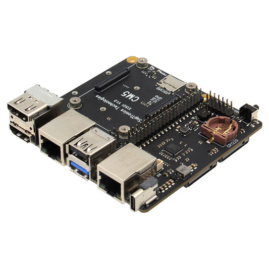 Geekworm X1501 CM5 IO Carrier Board for Raspberry Pi Compute Module 5 Support 1GbE+2.5GbE/Dual M.2 NVMe SSD