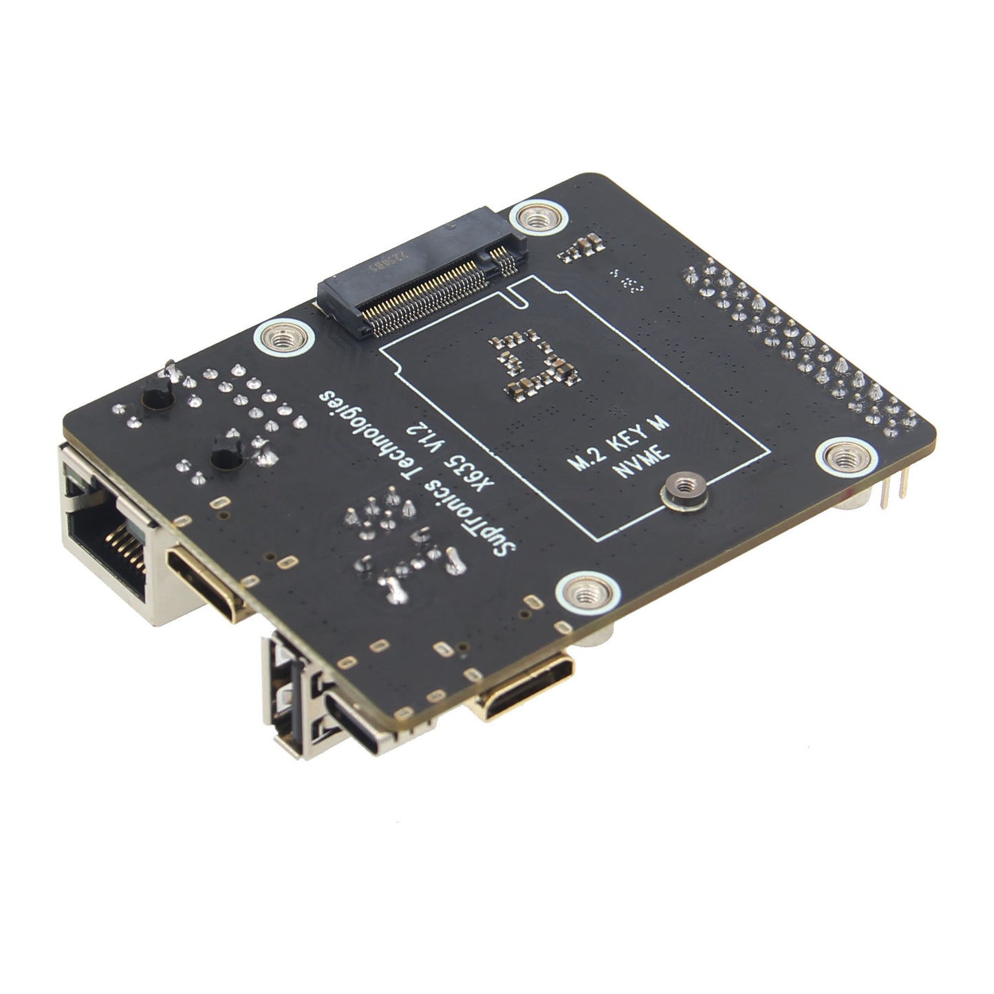 Geekworm X635 HDMI to CSI-2 & M.2 NVMe/SATA SSD Carrier Board for Raspberry Pi CM4