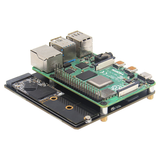 Geekworm X863 V1.3 M.2 NGFF SATA SSD Storage Expansion Board for Raspberry Pi 4 Model B