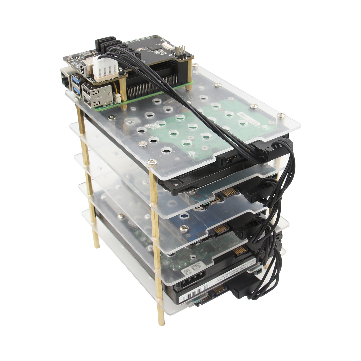 Geekworm 2mm Thickness Acrylic Plate for X880/X1009 and 3.5 inch SATA HDD/2.5 inch SATA HDD/SSD