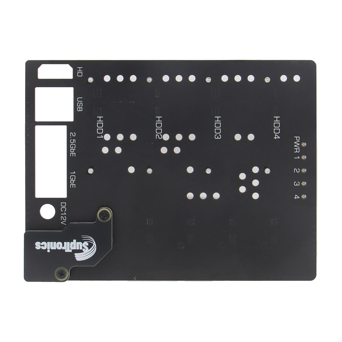 Geekworm XNAS1 4-bay 3.5" SATA HDD NAS Expansion Board Case Kit for Raspberry Pi Compute Module 5 (CM5)