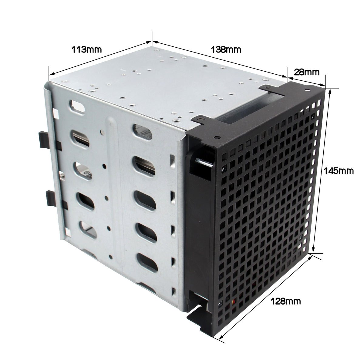 Geekworm XNAS1 4-bay 3.5" SATA HDD NAS Expansion Board Case Kit for Raspberry Pi Compute Module 5 (CM5)
