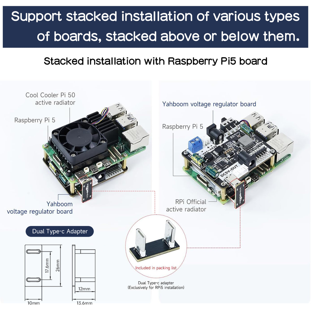 Voltage Regualtor Power Expansion Board with 6~24V Wide Input for Raspberry Pi 5/4B/RDK Series/Robotics & Embedded Projects