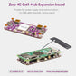 RPi0 4G Cat1-Hub LTE Expansion Board for Raspberry Pi Zero / Zero 2W | Global Cat-1 Module, Driver-Free, 3× USB-C Host Ports, Pogo-Pin Powered