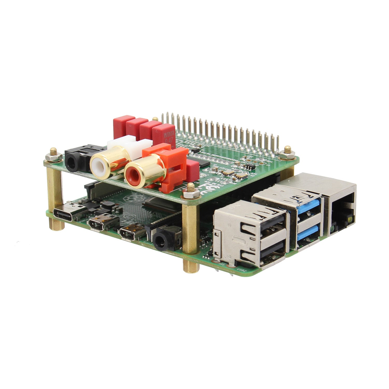 Raspberry Pi Pcm5122 Hifi Audio Dac Expansion Board Compatible With Ra Geekworm 3544