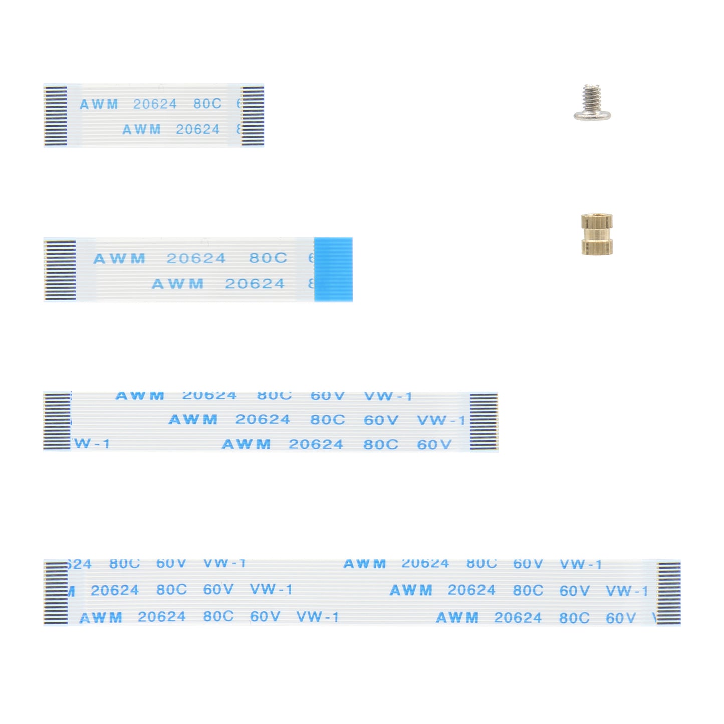 Geekworm Raspberry Pi 5 PCIe FFC Cable 30mm/50mm/80mm Set