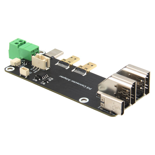 Micro HDMI to HDMI Multifunctional Adapter, Compatible with Raspberry Pi 5 / 4B, Two Power Supply Methods, Supports Dual 4K Outputs