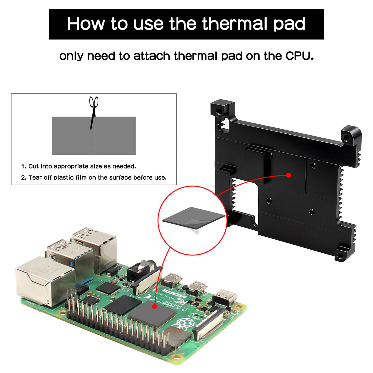 SOLUZIONE DI RAFFREDDAMENTO Clip On per Raspberry Pi 5 prestazioni SOLUZIONE DI RAFFREDDAMENTO Clip On per Raspberry Pi 5 prestazioni