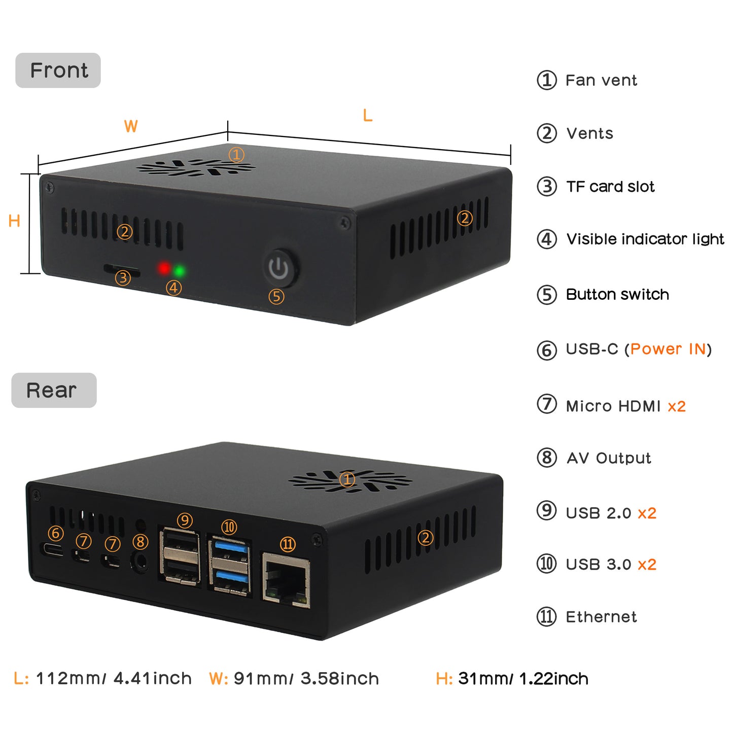 Geekworm Raspberry Pi 4 Case X-C1 Kit V2.0 with PWM Fan | Auto Power On | Safe Shutdown