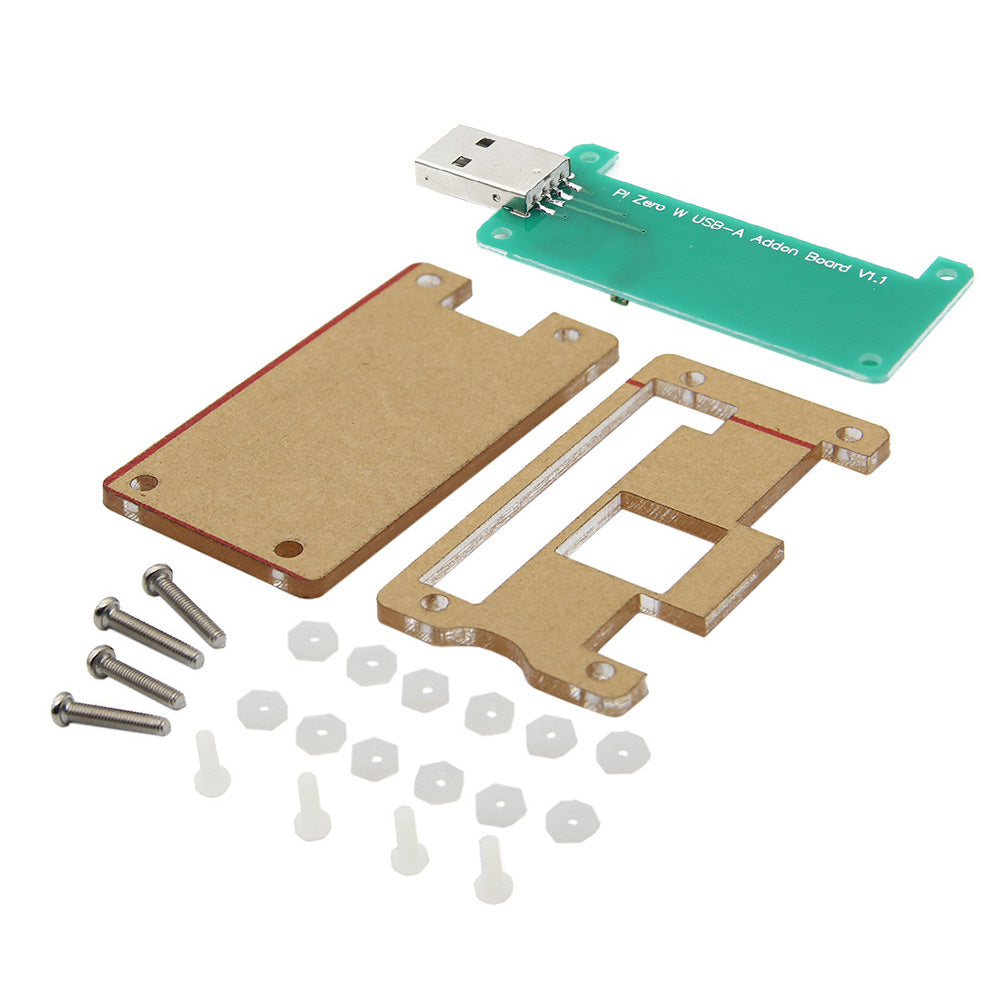 Raspberry Pi Zero W Use BadUSB USB-A Addon Board /w Case Kit