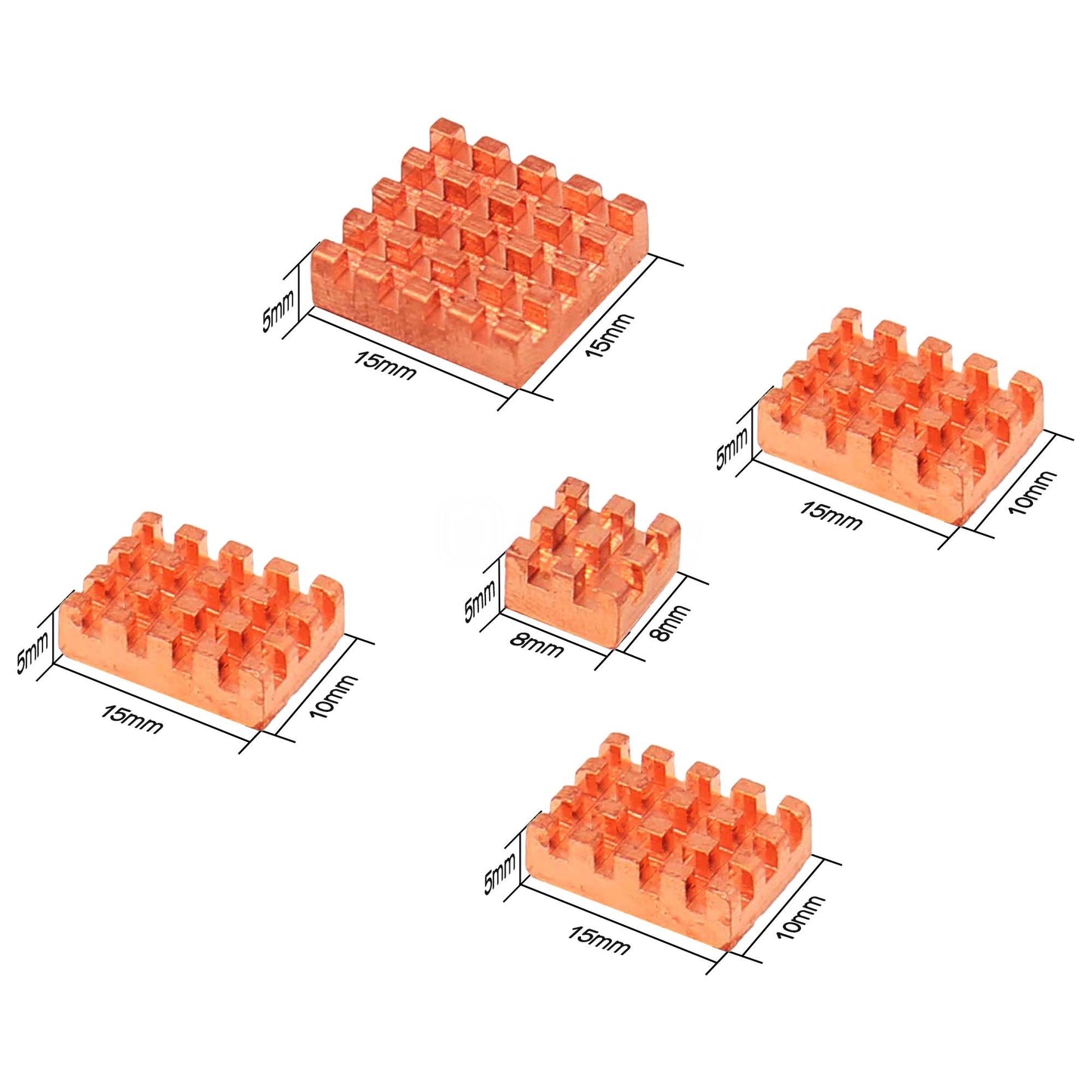 Orange Pi 5/5B Copper Heatsinks