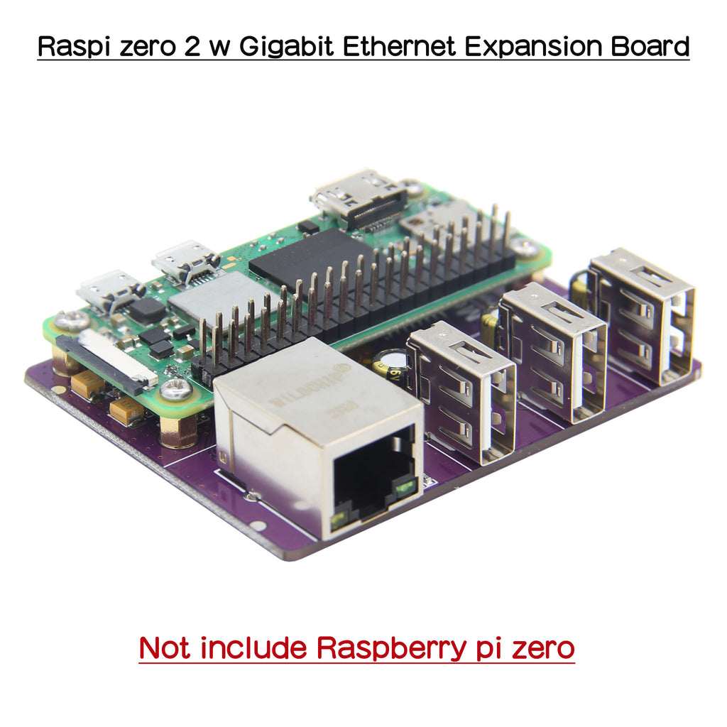 Raspberry Pi Zero 2/2W Heatsink Kit Raspberry Pi Zero Ethernet Expansion  Board Raspberry Pi Zero DAC Input/Ouput Support All Raspberry Pi System 