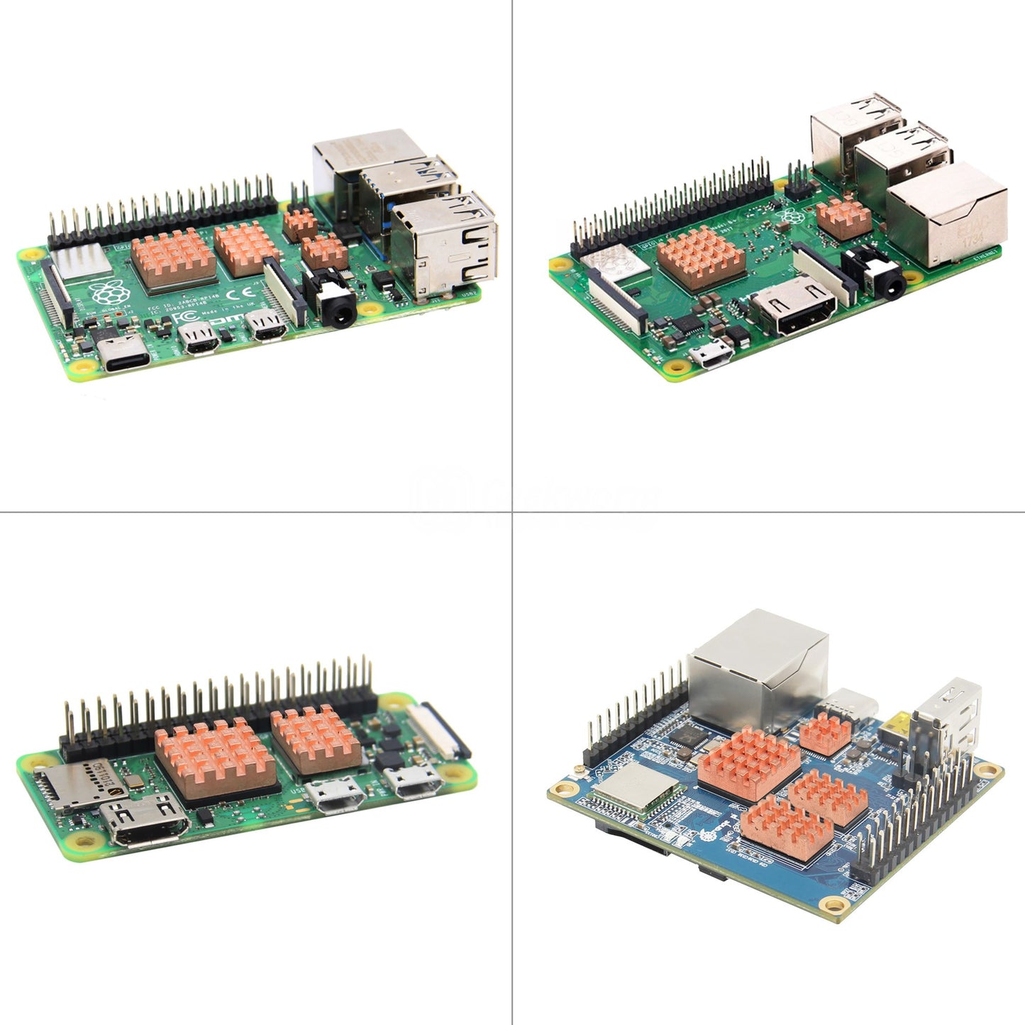 (2 Pack) Copper Heatsinks CUP Cooler for Raspberry Pi/Orange Pi/Rock Pi/Tinker Board/PCB Board CPU Chip