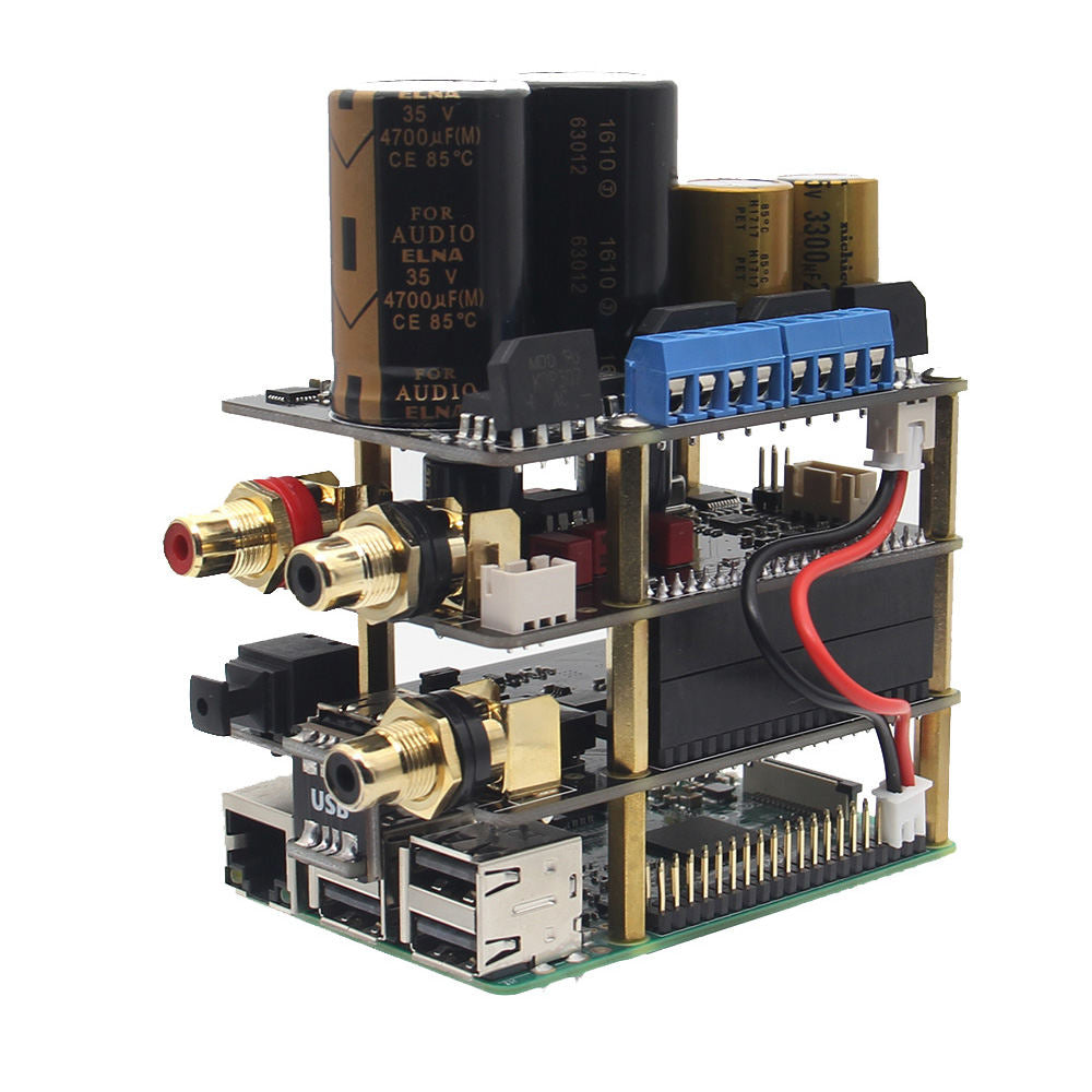Geekworm DACPi Audio Player Kit for Raspberry Pi 4 Model B