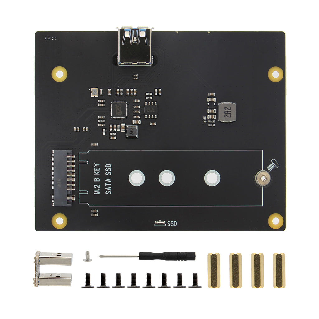 Geekworm T150 M.2 NGFF SATA SSD Storage Expansion Board Compatible with Jetson Nano 2GB/4GB