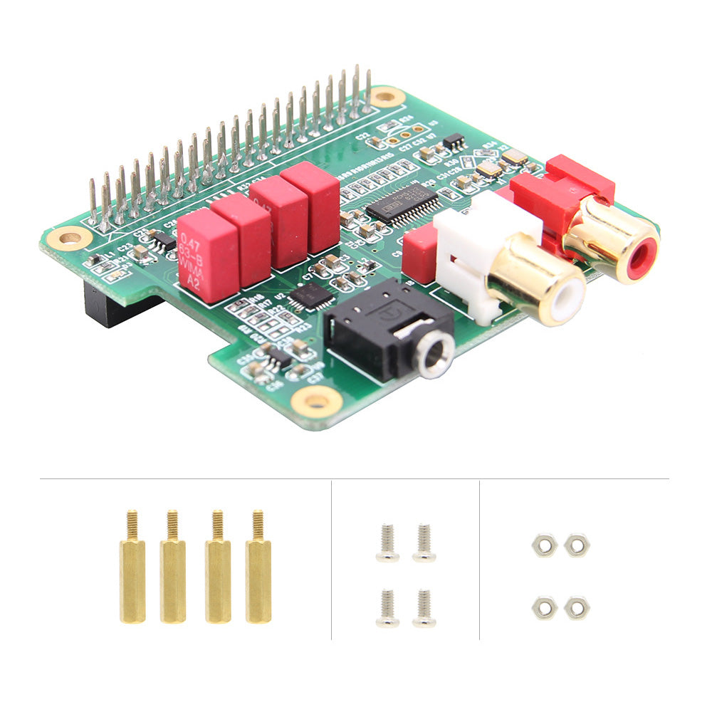 Raspberry Pi PCM5122 HIFI Audio DAC Expansion Board Compatible with Raspberry Pi 4B/3B+/3B