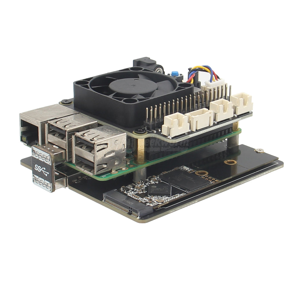 Geekworm for Raspberry Pi 4 NVME HAT, X876 V1.1 NVME M.2 SSD Storage  Expansion Board UASP Supported Compatible with Raspberry Pi 4 Model B Only
