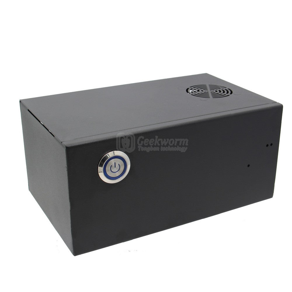 Geekworm X832 V1.0 Metal Case with Power Switch&Cooling Fan Compatible with Raspberry Pi 4 & X832 V1.0 & X735